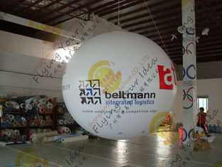 Bespoke Helium Inflatable Advertising Balloon , 0.18mm PVC Sealed Inflatable Sphere