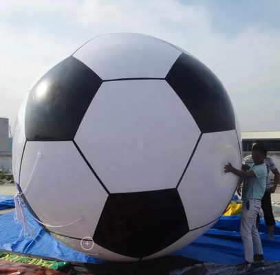 Soccer Shape Giant Advertising Inflatable Helium Balloon With Full Printing