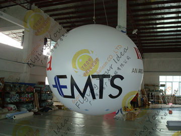 Bespoke Helium Inflatable Advertising Balloon , 0.18mm PVC Sealed Inflatable Sphere